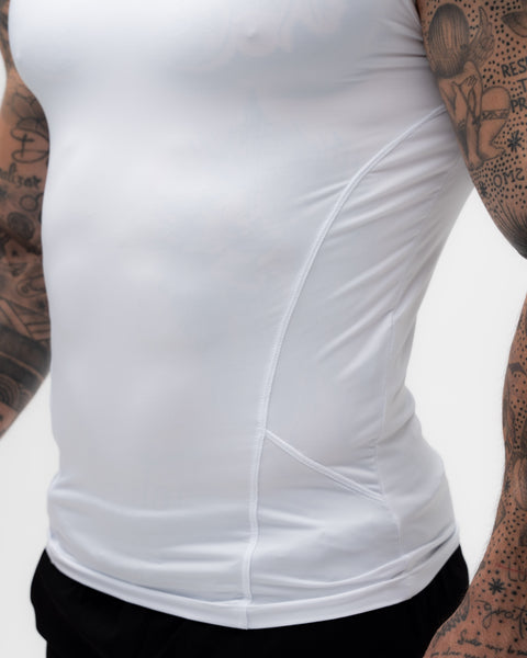 Regata <strong>Compressão</strong> Branco Mith Nation Icon