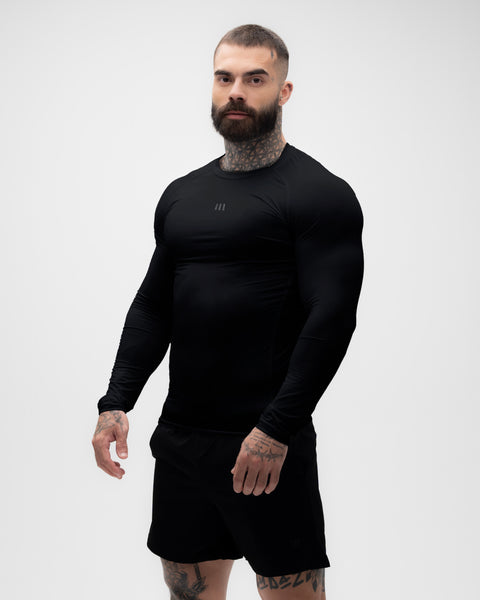Camiseta Manga Longa Compressão Preta Mith Nation Icon