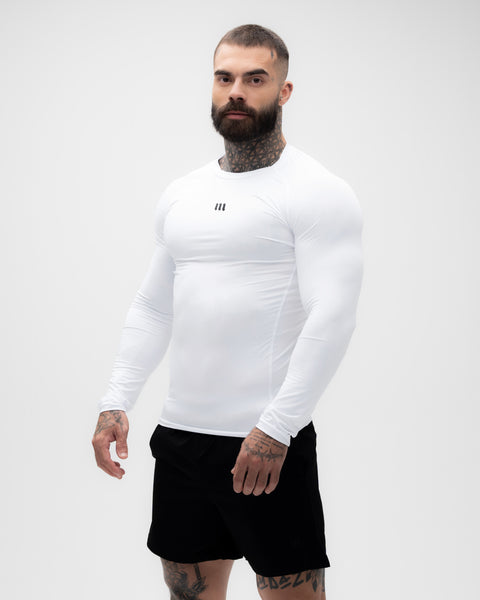 Camisa <strong>Manga Longa Compressão </strong> Branca Mith Nation Icon