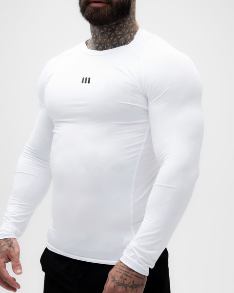 Camisa <strong>Manga Longa Compressão </strong> Branca Mith Nation Icon