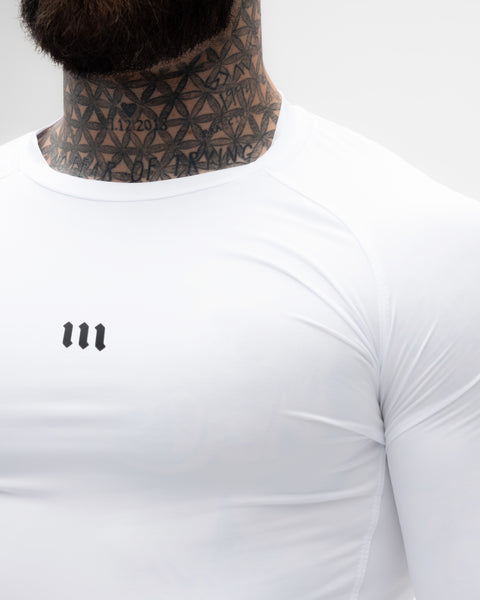 Camisa <strong>Manga Longa Compressão </strong> Branca Mith Nation Icon