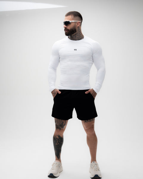 Camisa <strong>Manga Longa Compressão </strong> Branca Mith Nation Icon