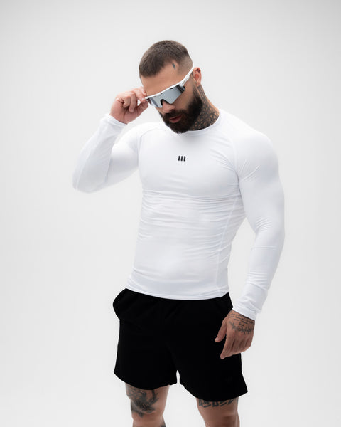 Camisa <strong>Manga Longa Compressão </strong> Branca Mith Nation Icon