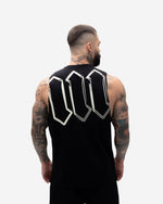 Regata Cut Off Treino Preto Mith Nation Doodle Grid