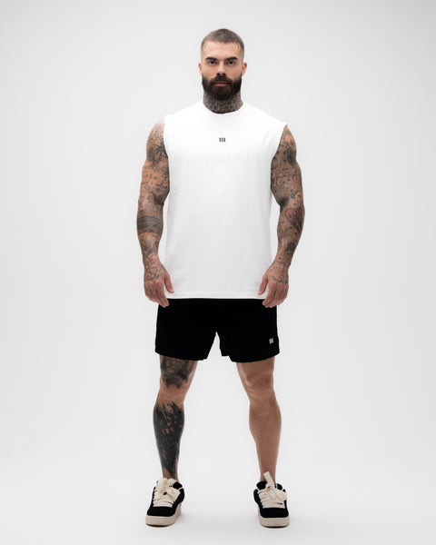 Regata Drop Shoulder Treino Off White Mith Nation  Doodle Grid