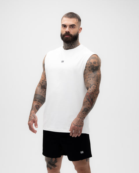 Regata Drop Shoulder Treino Off White Mith Nation  Doodle Grid