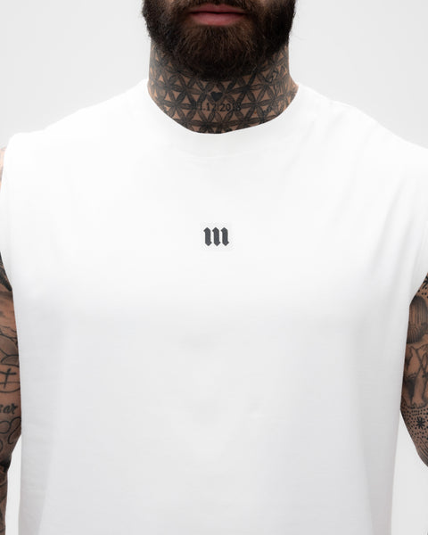 Regata Drop Shoulder Treino Off White Mith Nation  Doodle Grid