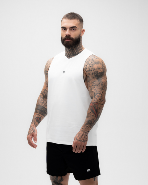 Regata Cut Off Treino Off White Mith Nation Doodle Grid