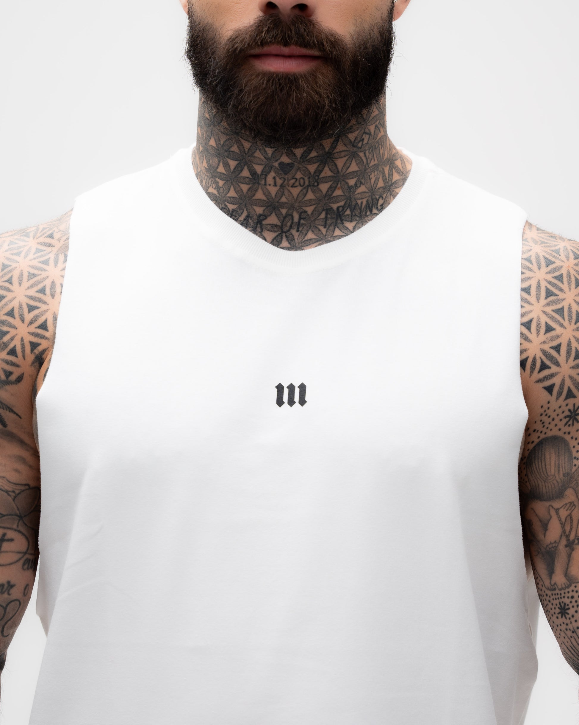 Regata Cut Off Treino Off White Mith Nation Doodle Grid