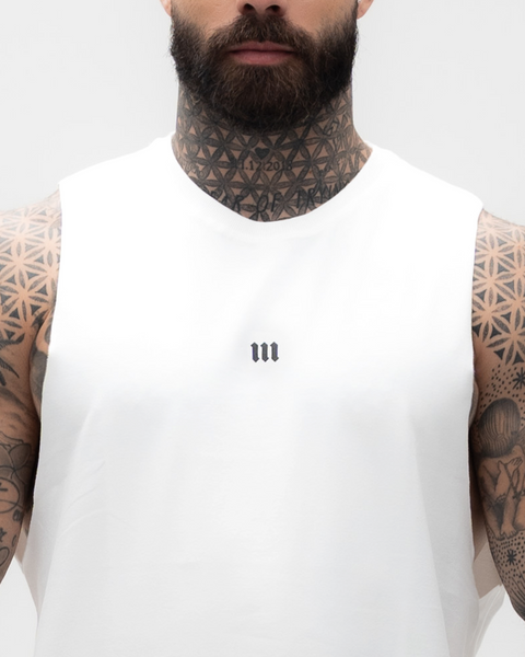 Regata Cut Off Treino Off White Mith Nation Doodle Grid