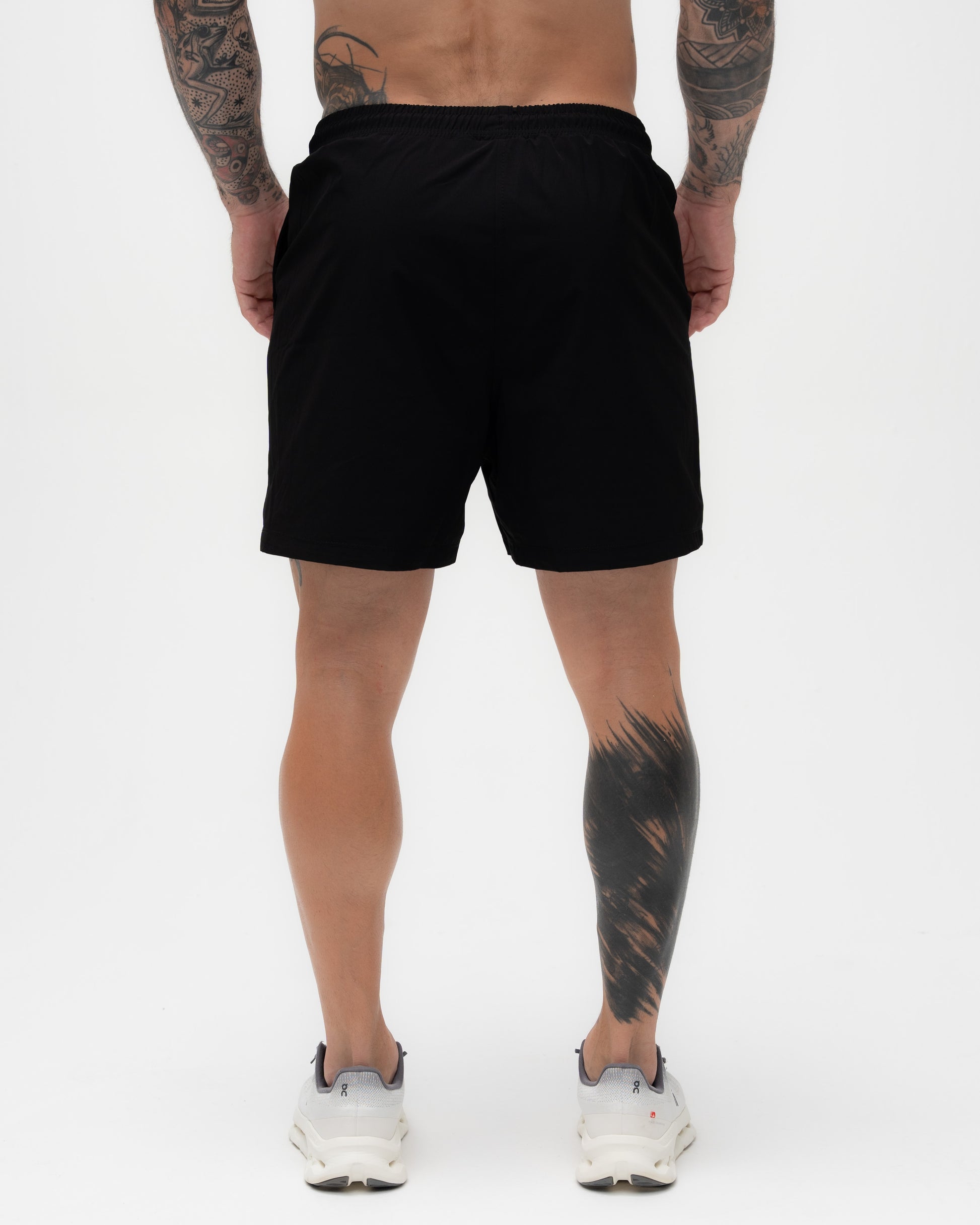 Shorts Regular Tactel Preto Mith Nation Icon