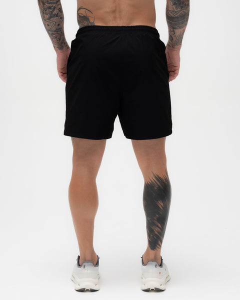 Shorts Regular Tactel Preto Mith Nation Icon