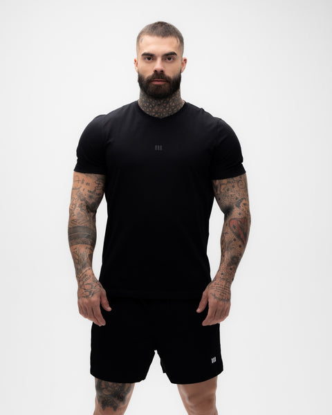 Camiseta <strong>Ajustada</strong> Preta Mith Nation Icon