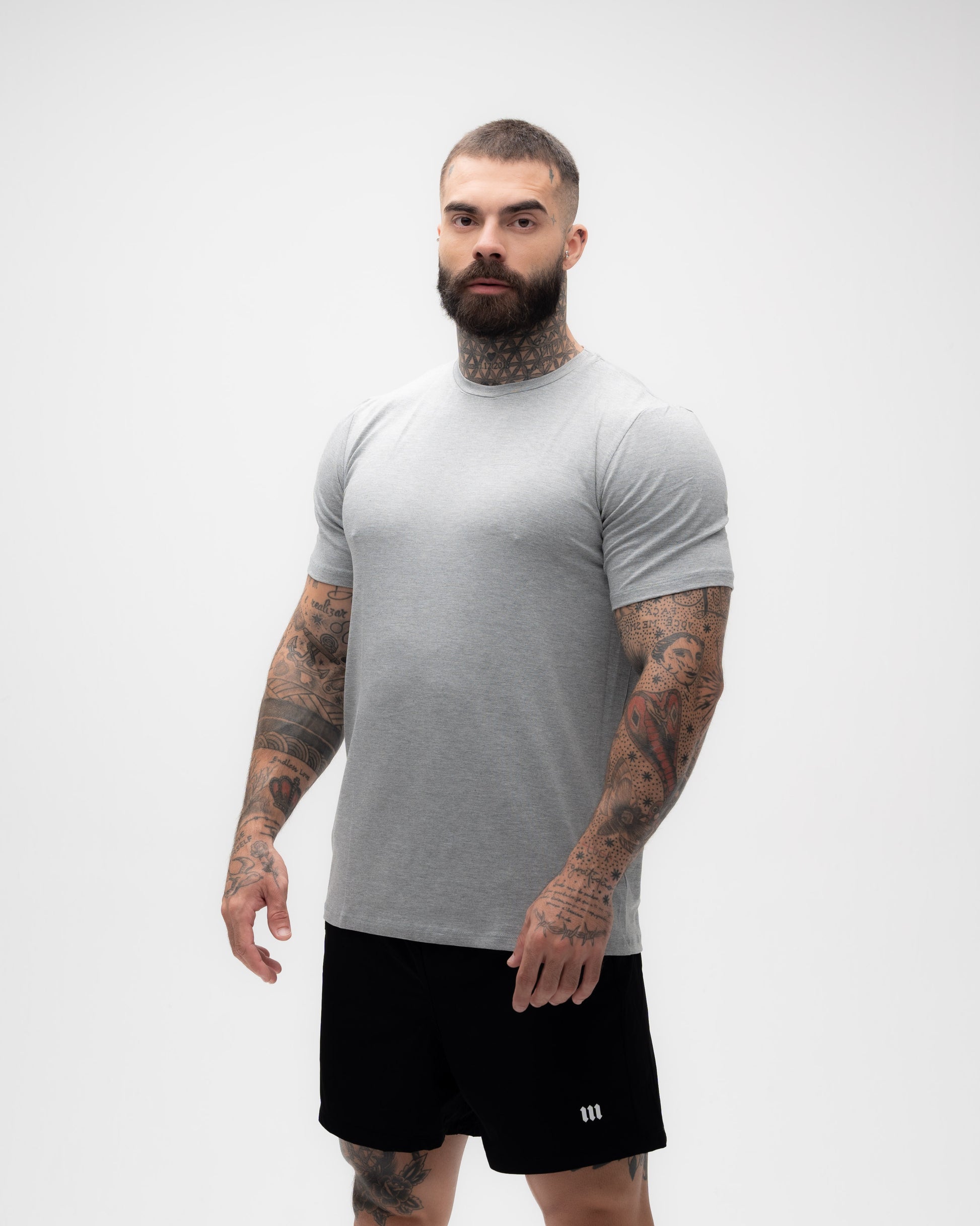 Camiseta Slim Fit Tech Modal Mescla Mith Nation