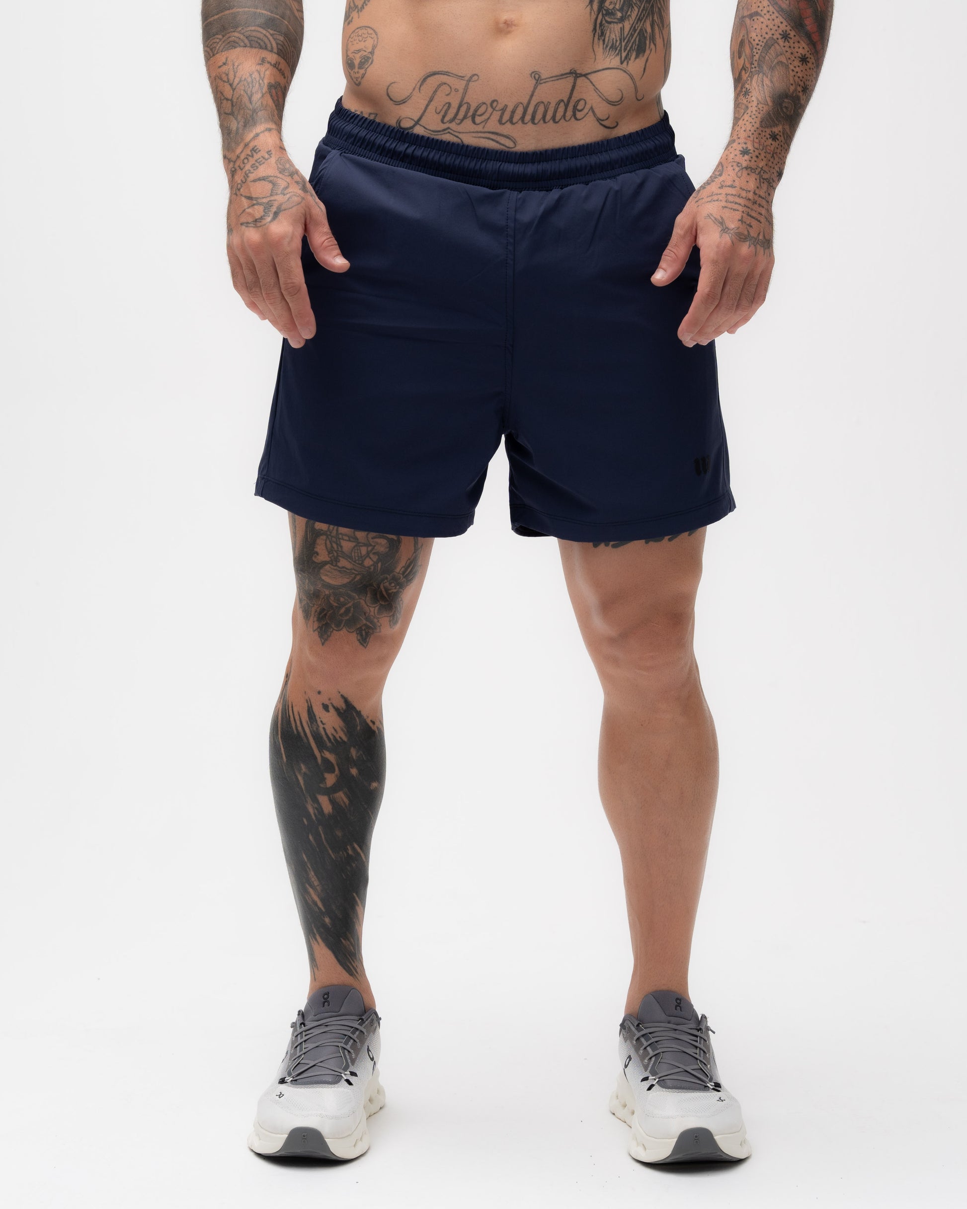 Shorts Regular Tactel Marinho Mith Nation Icon