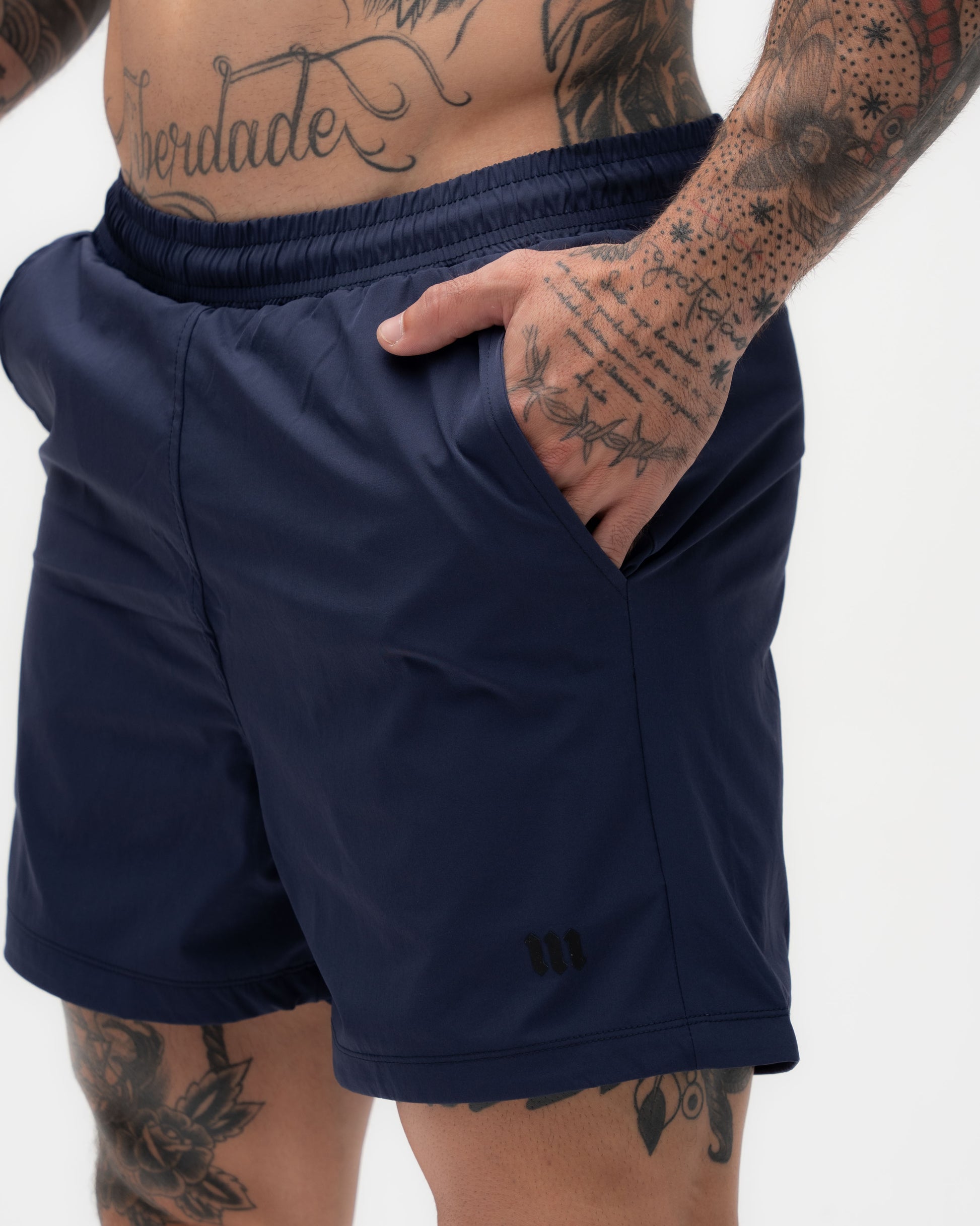 Shorts Regular Tactel Marinho Mith Nation Icon