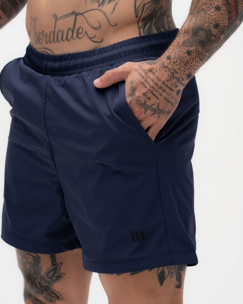 Shorts Regular Tactel Marinho Mith Nation Icon