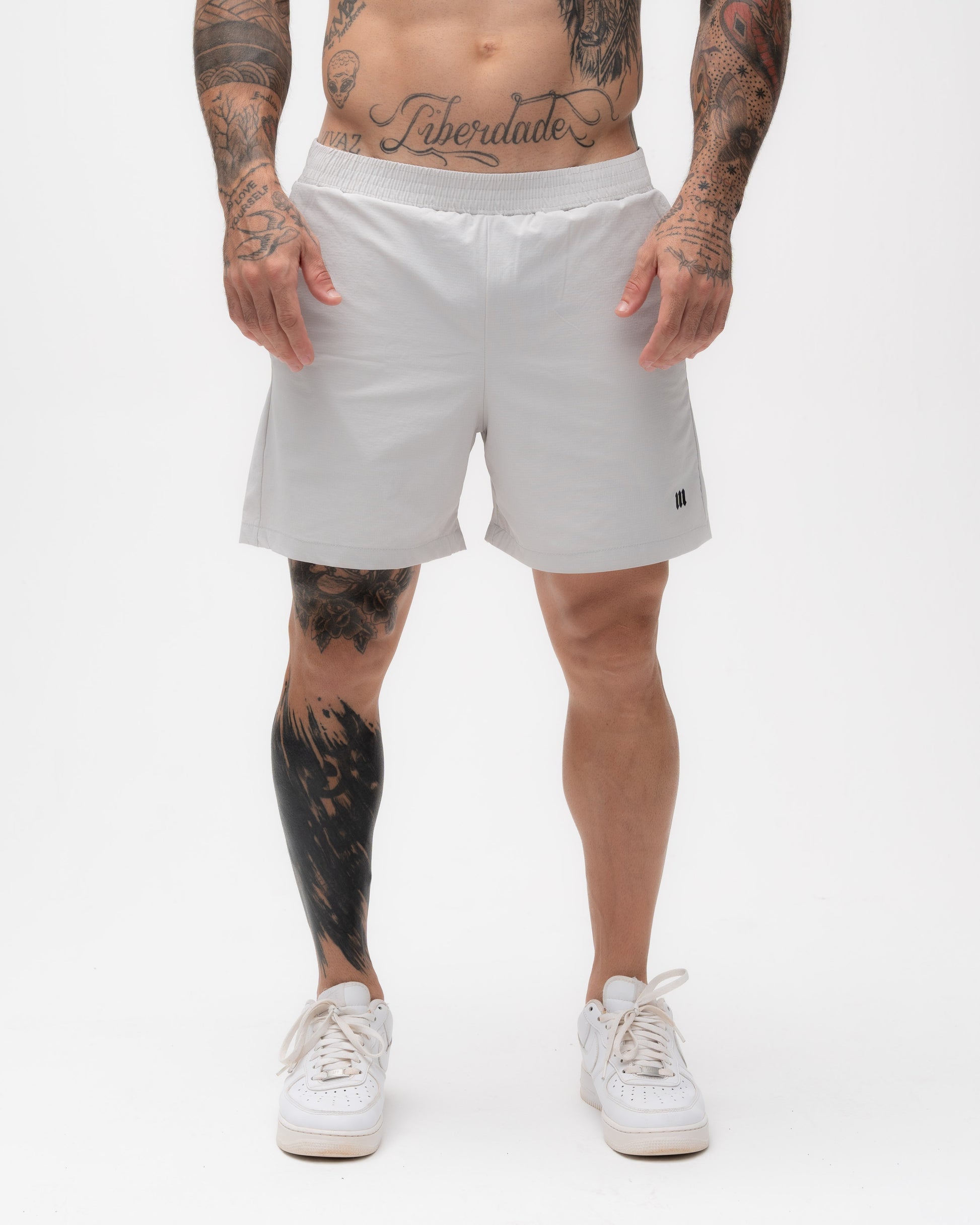 Shorts Curto de Tactel Cinza Mith Nation Soft