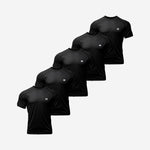 Kit 5 Camisetas Dry Fit Mith Preto