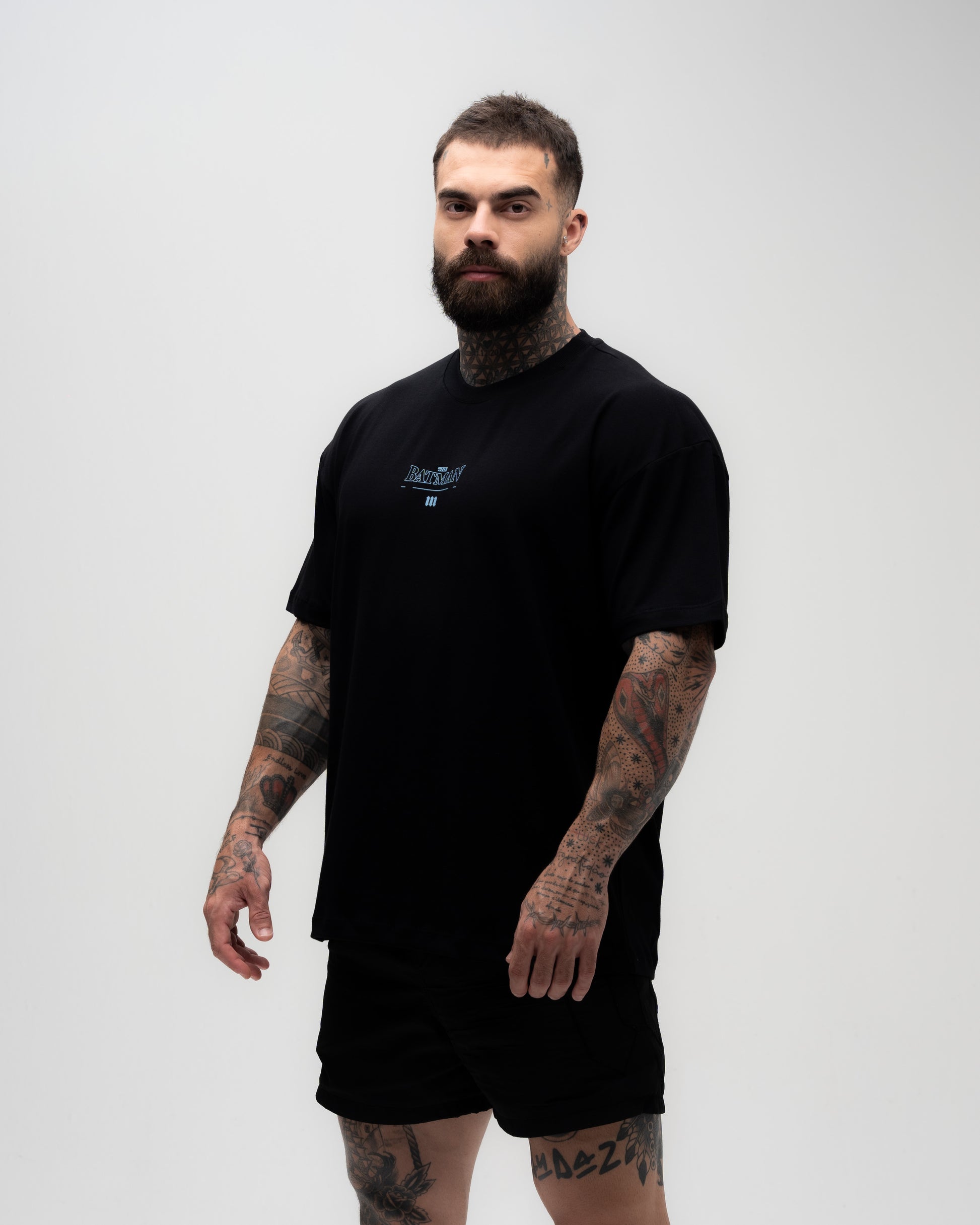 Camiseta <strong>Oversized Treino</strong> Mith X Batman Darkness Preto