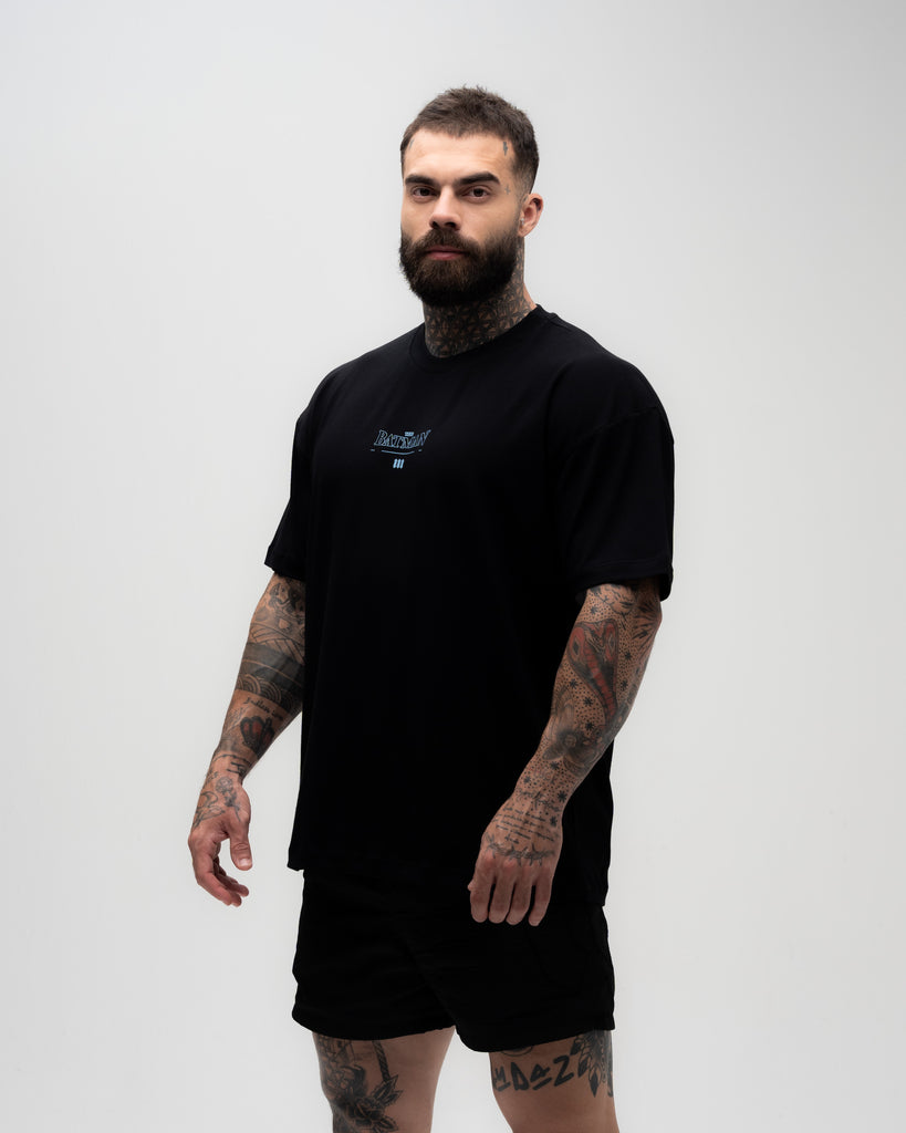 Camiseta <strong>Oversized Treino</strong> Mith X Batman Darkness Preto
