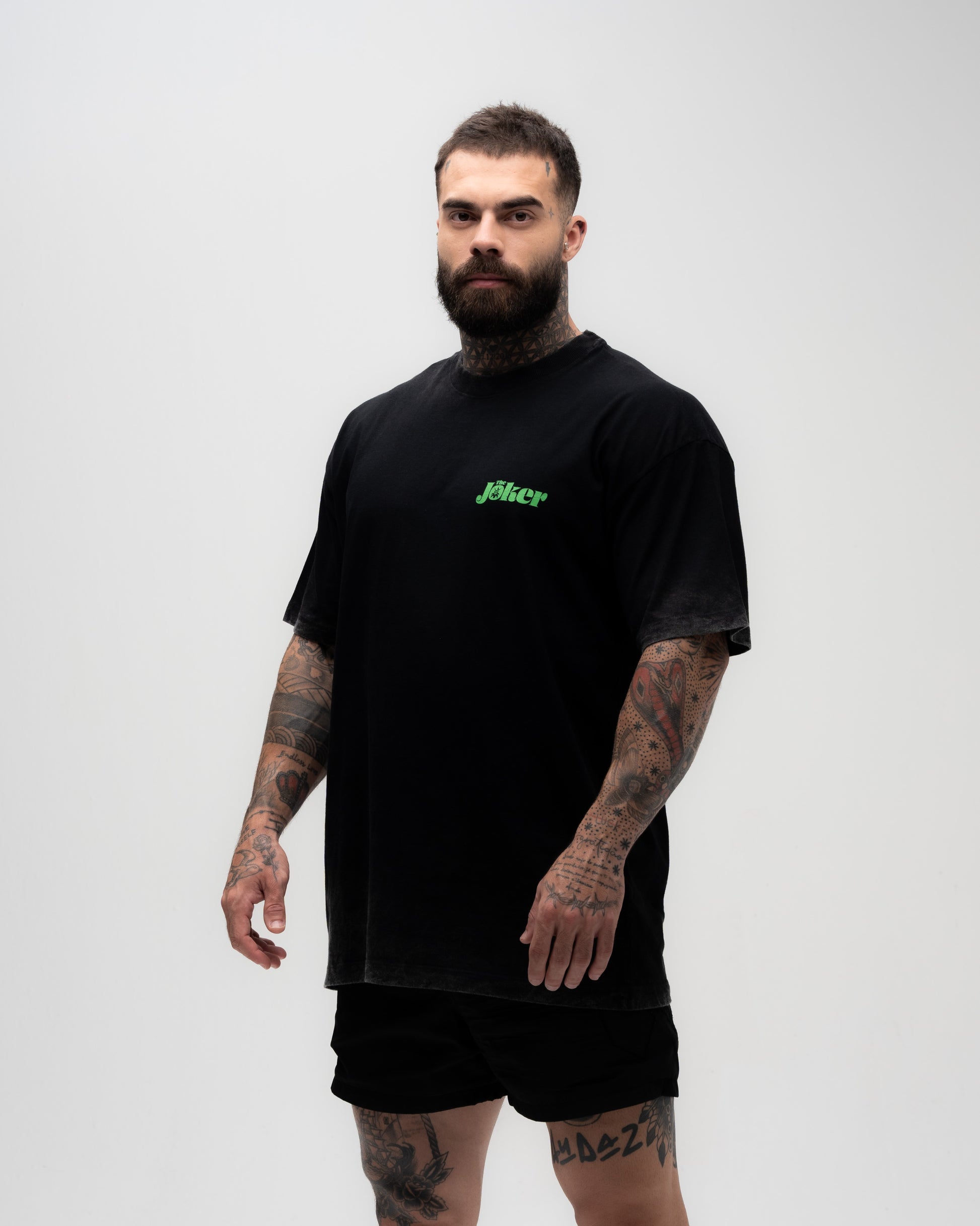 Camiseta <strong>Oversized Estonada Premium</strong> Mith X Joker Preto