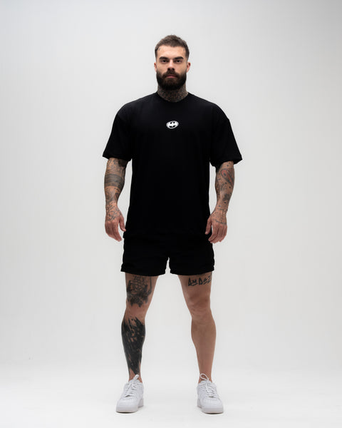 Camiseta<strong> Oversized Heavy</strong> Mith X Batman Iron Preto
