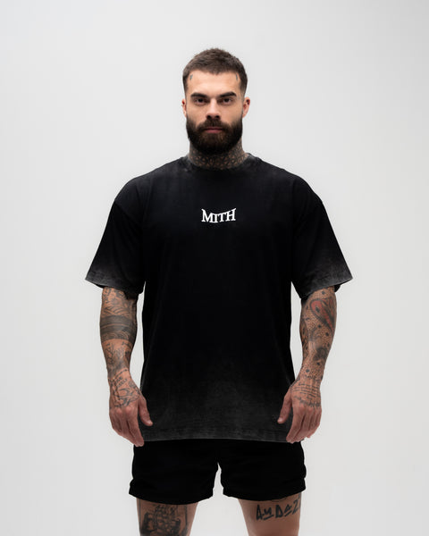 Camiseta <strong>Oversized Estonada Premium </strong>Mith X Batman Vs. Joker Preto