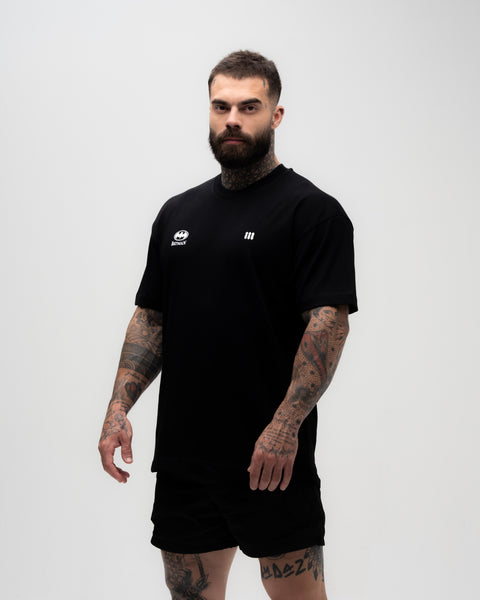 Camiseta <strong>Oversized Heavy </strong>Mith X Batman Defender Preto