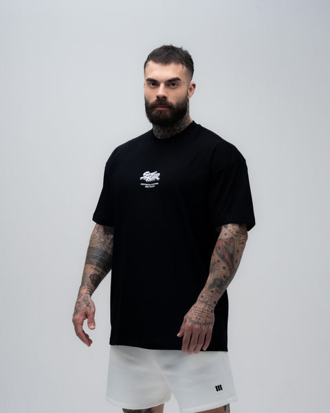 Camiseta Oversized Mith Street Fighter Ryu Blue Preto