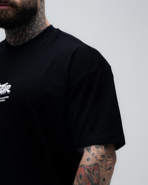 Camiseta Oversized Mith Street Fighter Ryu Blue Preto