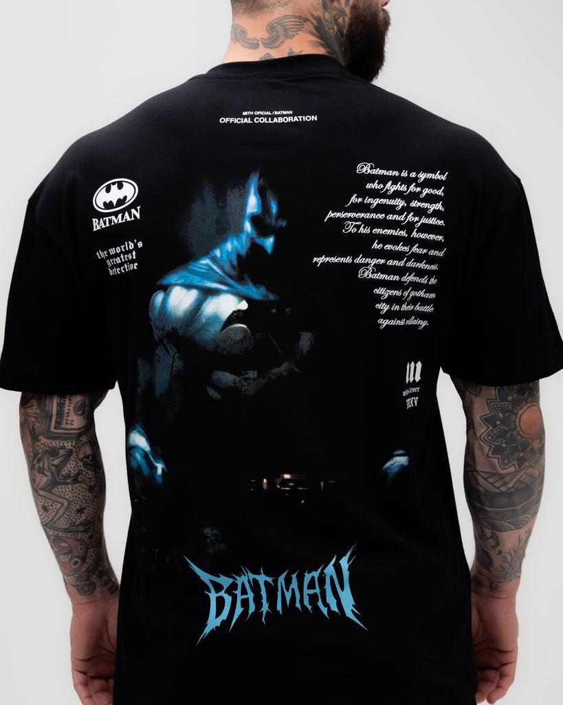 Camiseta <strong>Oversized Treino </strong>Mith X Batman Aesthetic Forever Preto