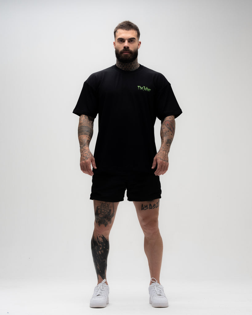 Camiseta <strong>Oversized Treino</strong> Mith X Joker Dangerous Preto