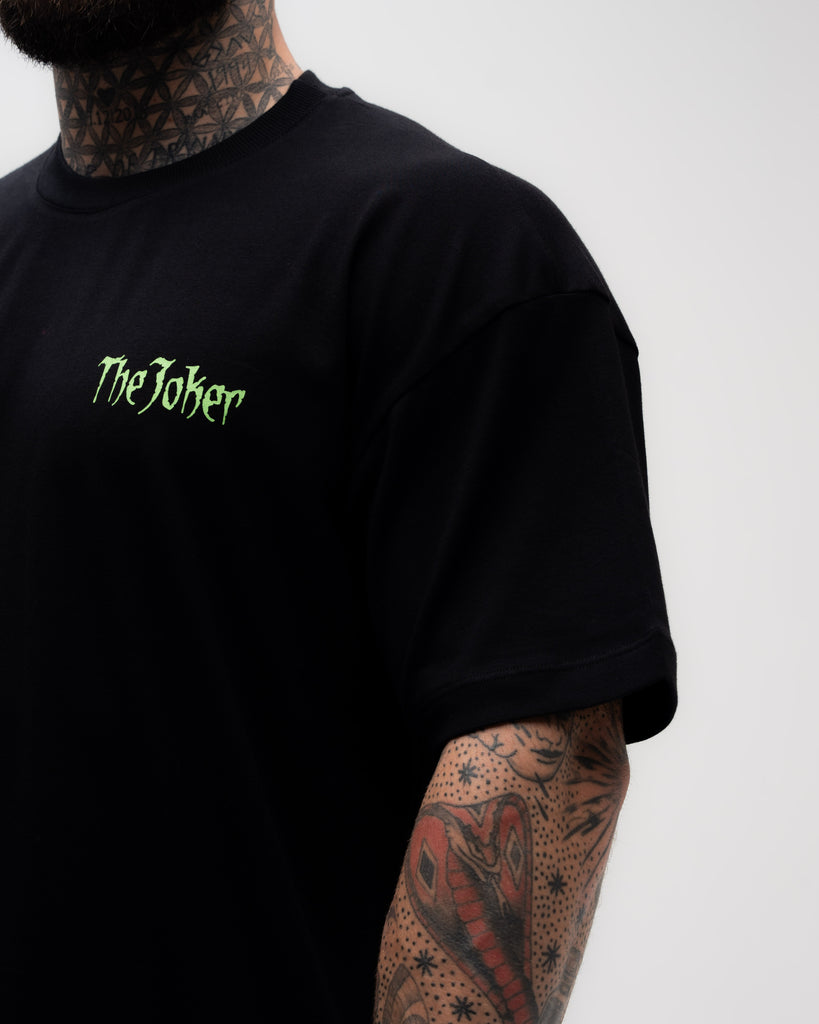 Camiseta <strong>Oversized Treino</strong> Mith X Joker Dangerous Preto