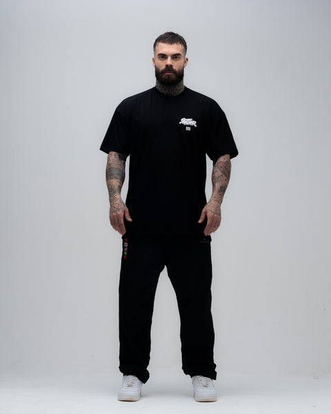 Camiseta Oversized Street Fighter Ken Fight Preto