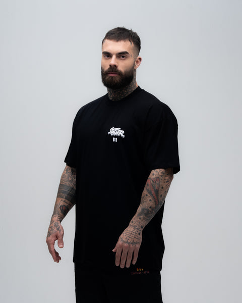 Camiseta Oversized Street Fighter Ken Fight Preto