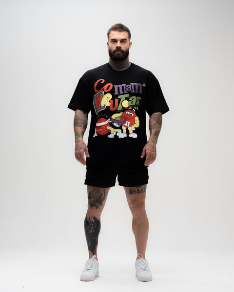 Camiseta <strong>Oversized Treino</strong> Preta Mith MMs