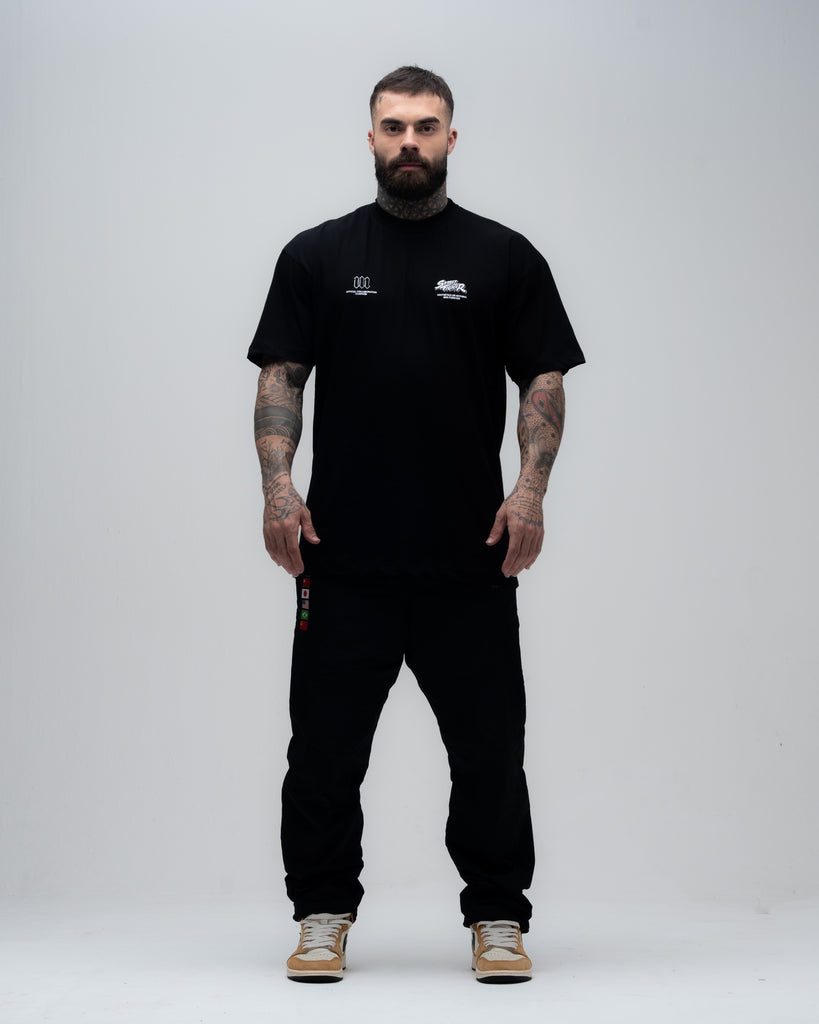 Camiseta Oversized Mith Street Fighter Blanka Brasil Preto