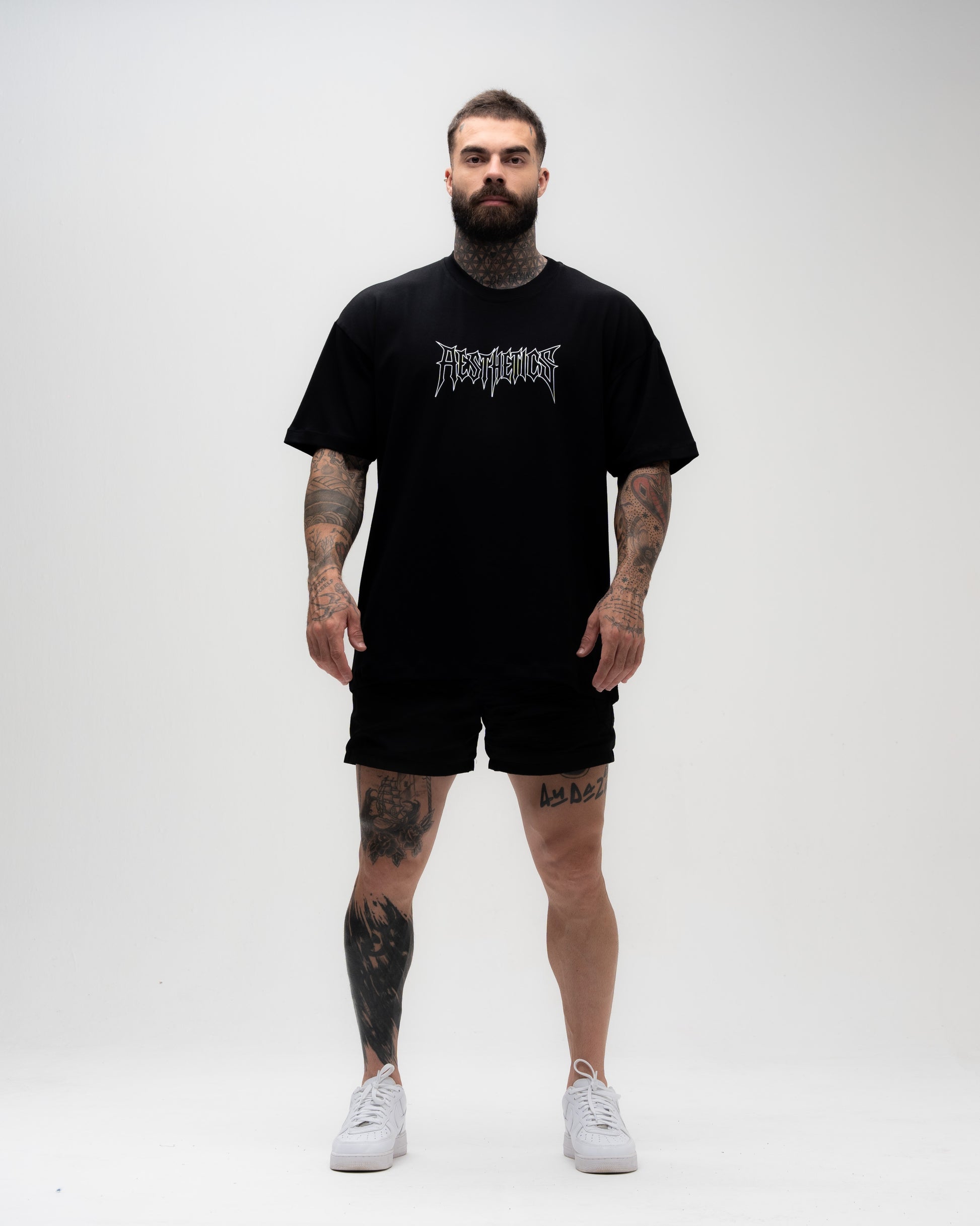 Camiseta <strong>Oversized Treino</strong> Mith Sandow Preto