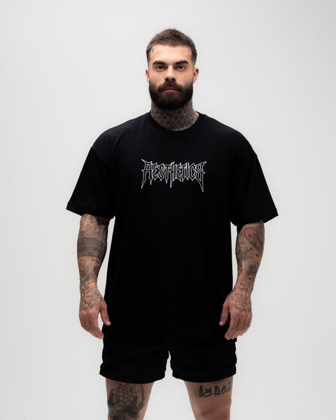 Camiseta <strong>Oversized Treino</strong> Mith Sandow Preto