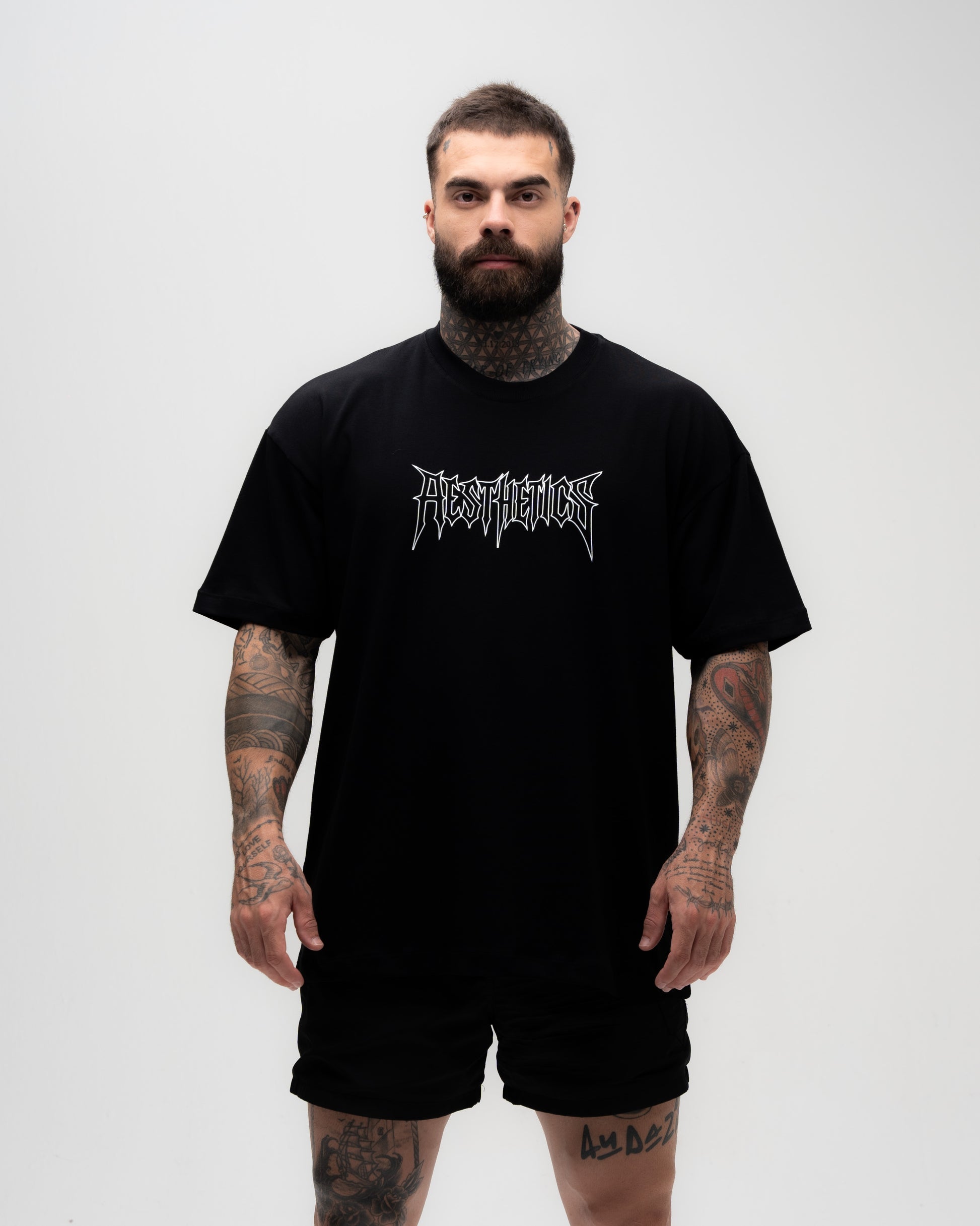 Camiseta Oversized Treino Preta Mith Sandow