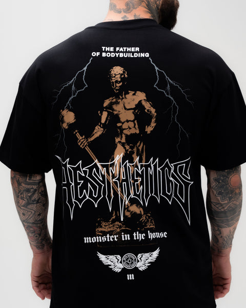 Camiseta <strong>Oversized Treino</strong> Preta Mith Sandow