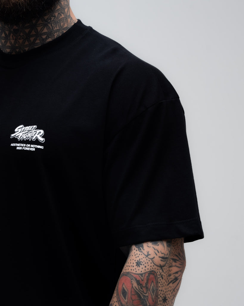 Camiseta Oversized Mith Street Fighter Dhalsim Preto