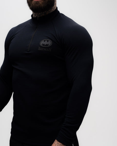 Camiseta <strong>Manga Longa Compressão Pro</strong> Mith x Batman Insignia Preto