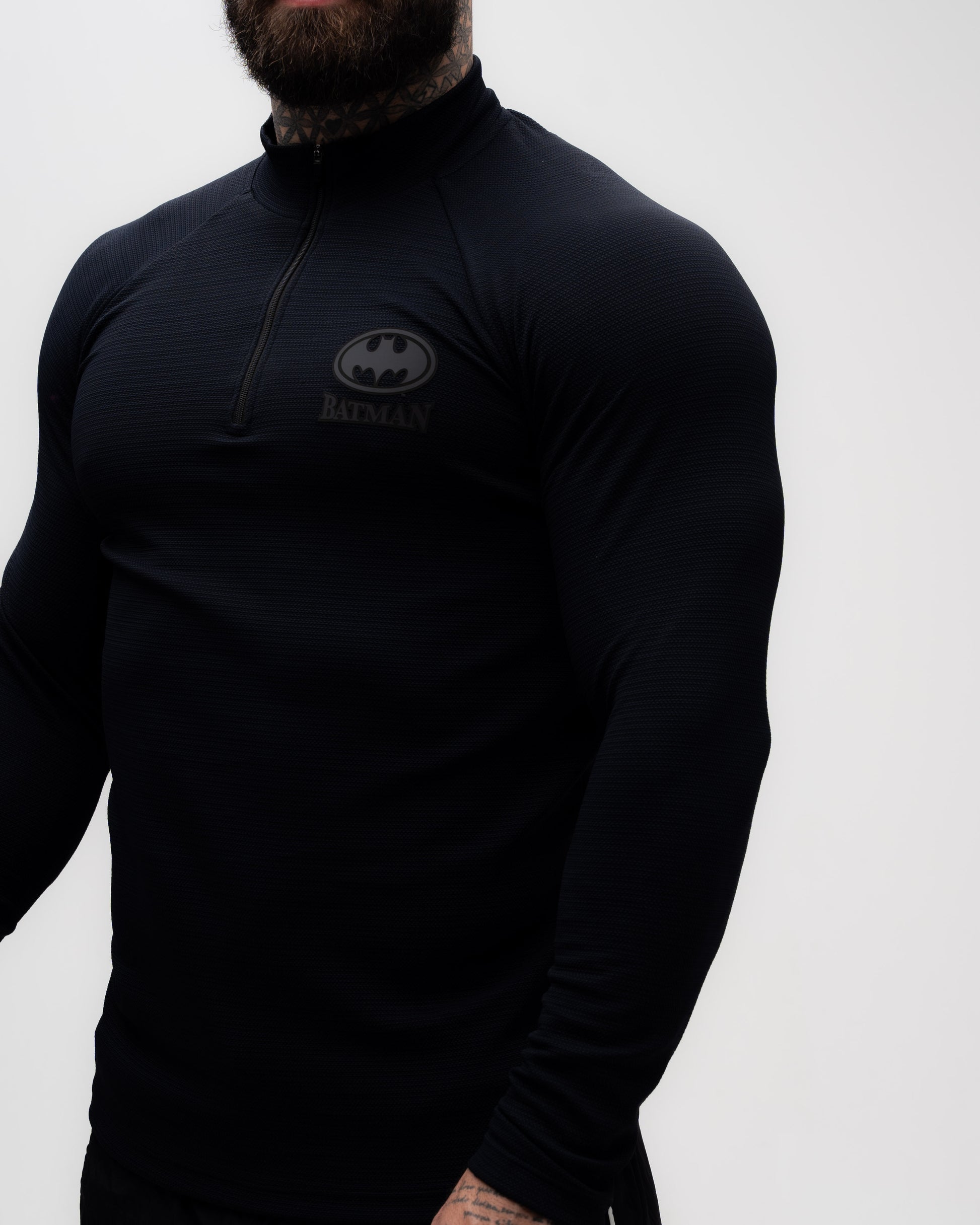 Camiseta <strong>Manga Longa Compressão Pro</strong> Mith x Batman Insignia Preto