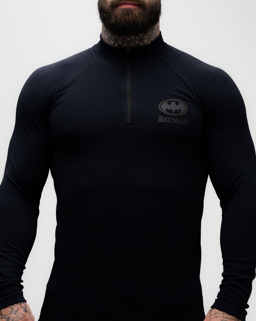 Camiseta <strong>Manga Longa Compressão Pro</strong> Mith x Batman Insignia Preto
