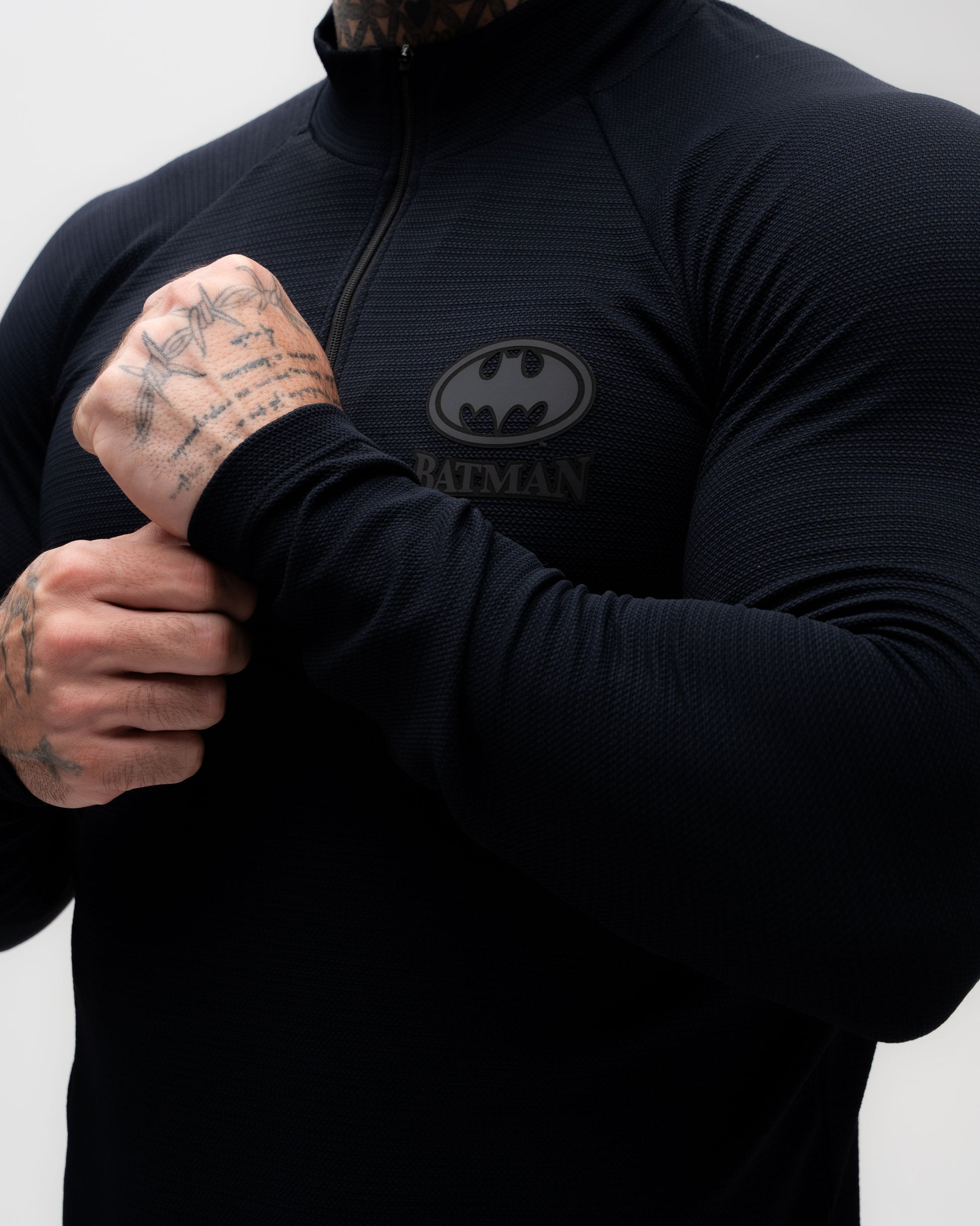 Camiseta <strong>Manga Longa Compressão Pro</strong> Mith x Batman Insignia Preto