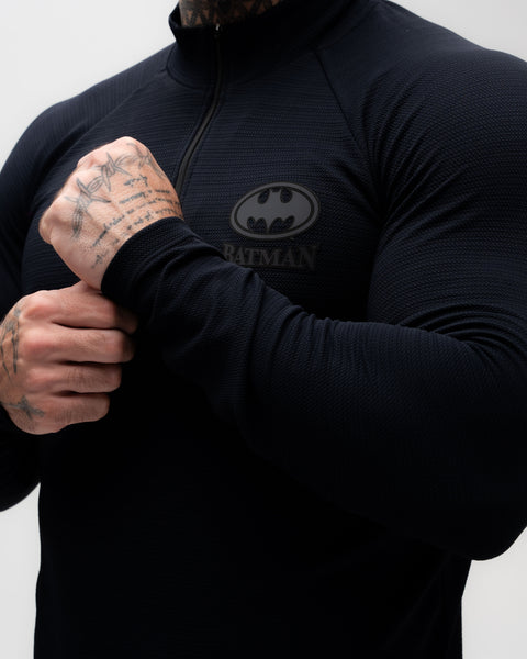 Camiseta <strong>Manga Longa Compressão Pro</strong> Mith x Batman Insignia Preto