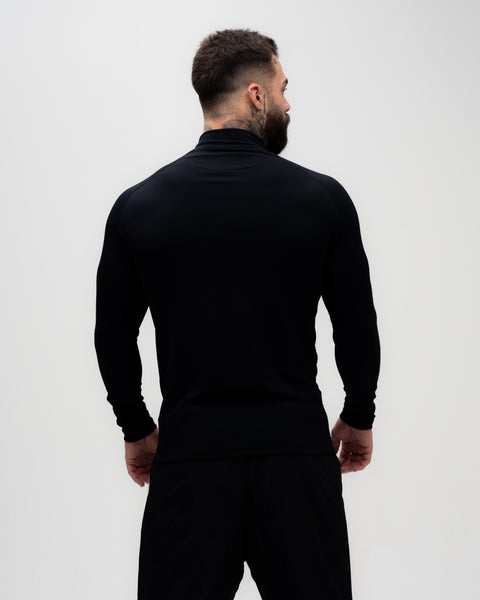 Camiseta <strong>Manga Longa Compressão Pro</strong> Mith x Batman Insignia Preto