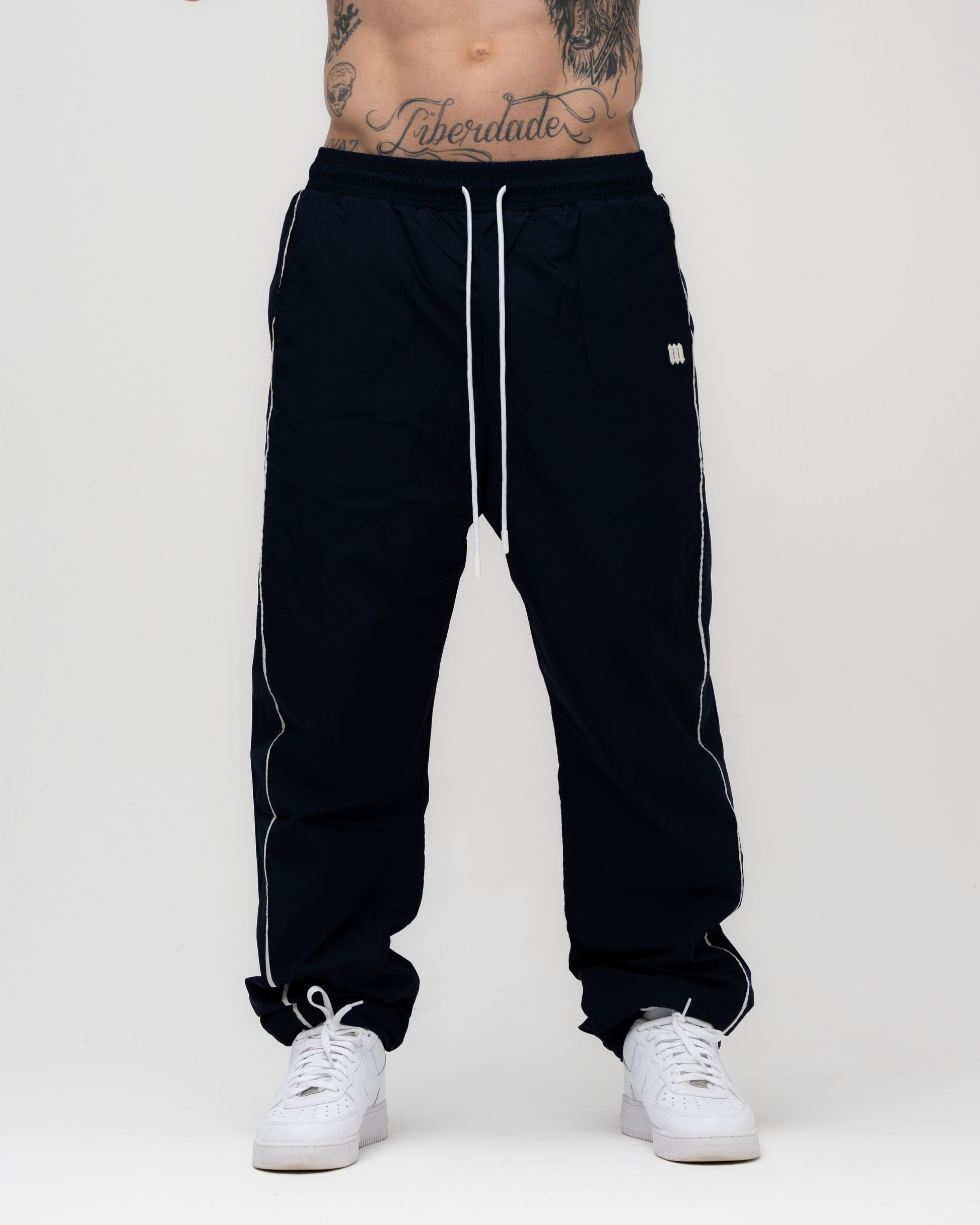 Calça Tactel Dupla Stripes Mith Nation Marinho